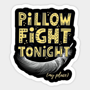 Pillow Fight Sticker